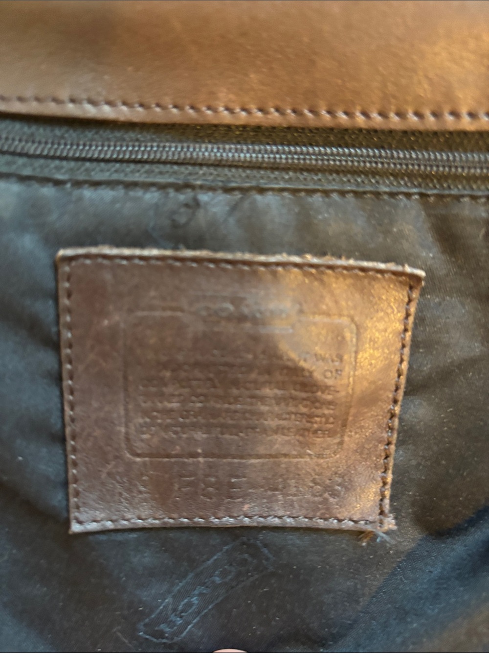 Coach 4183 Lexington flap Leather Messenger Bag vintage. 1998 Italy - Picture 9 of 13